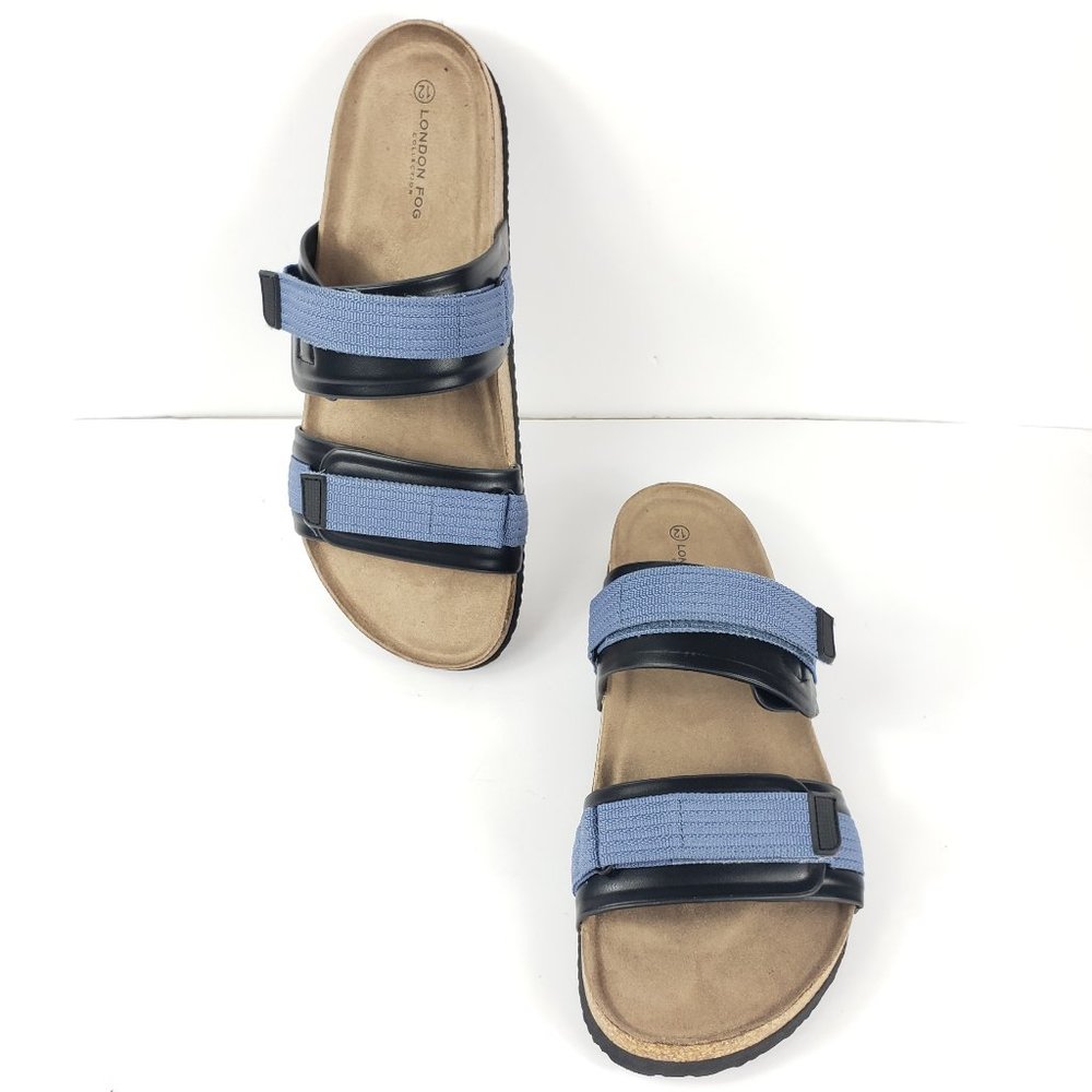 Men's London Fog Blue Sandals Size US 12 - Picture 4 of 8